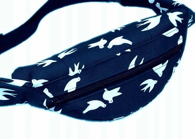 Piniginė Birds ant juosmens, mėlyna