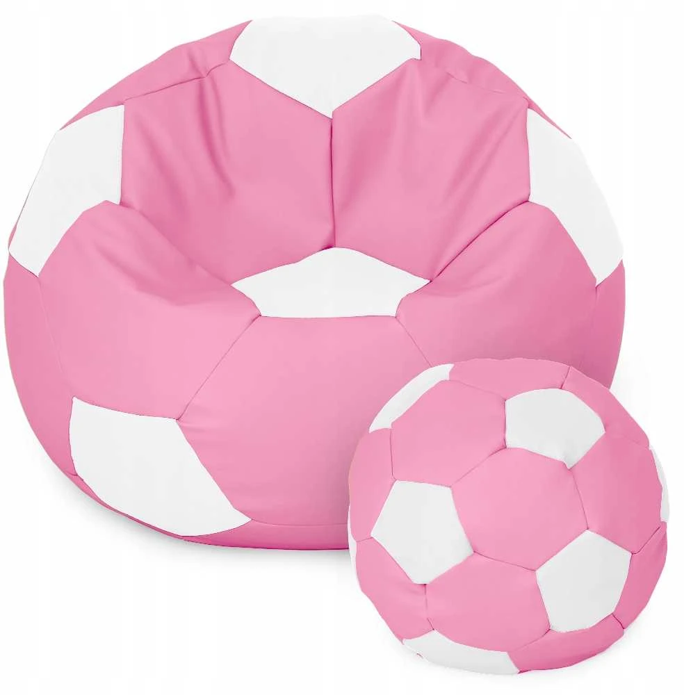 Pink Sėdmaišis su pufu Ball XXXL (80 cm), Rožinė/Baltas