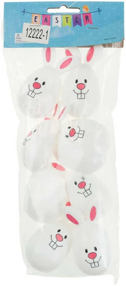Plastikiniai kiaušiniai – Zuikiai, 8 vnt.
