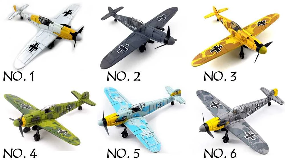 Plastikinis surenkamas lėktuvo BF-109 modelis, 1 vnt.