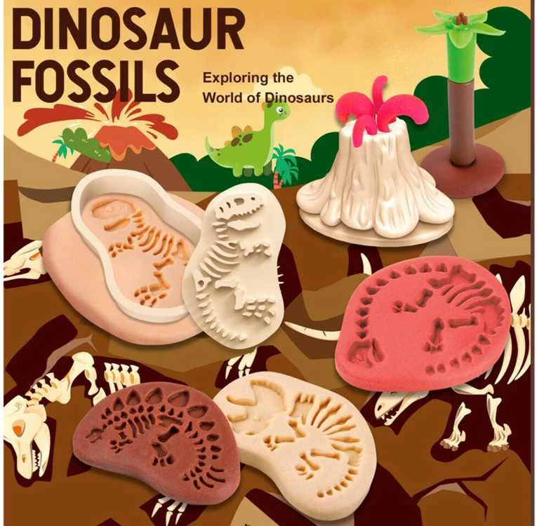 Plastilino rinkinys Dinozaurų fosilijos