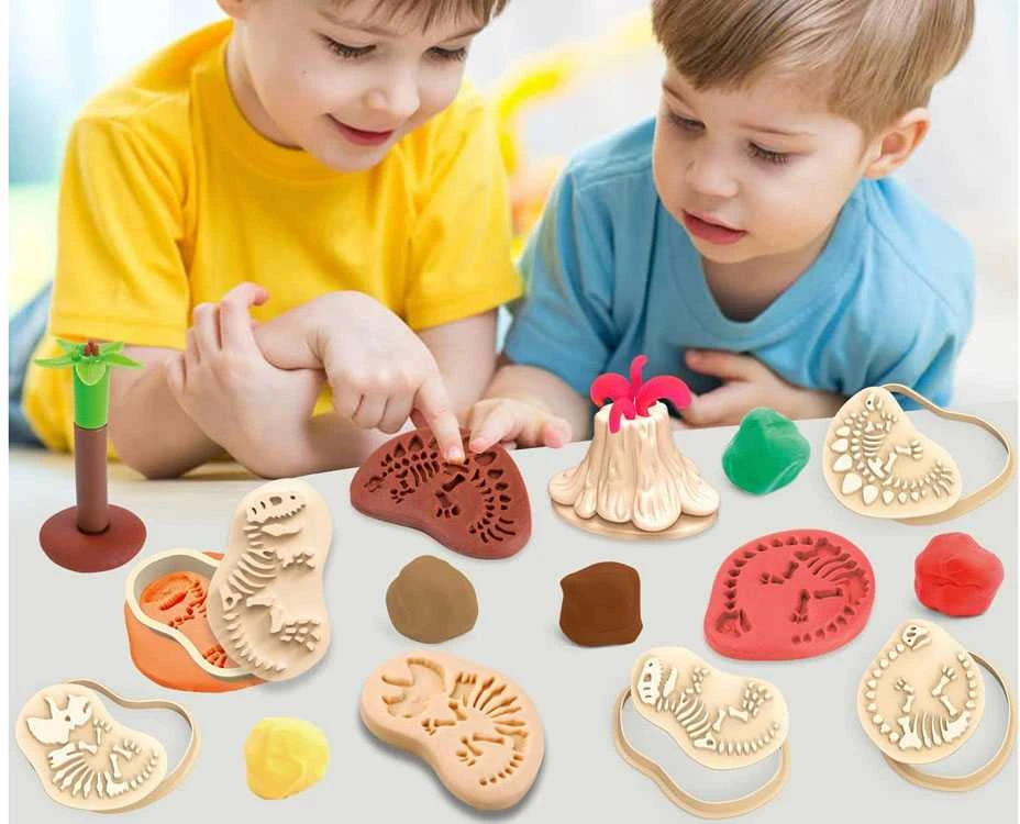 Plastilino rinkinys Dinozaurų fosilijos