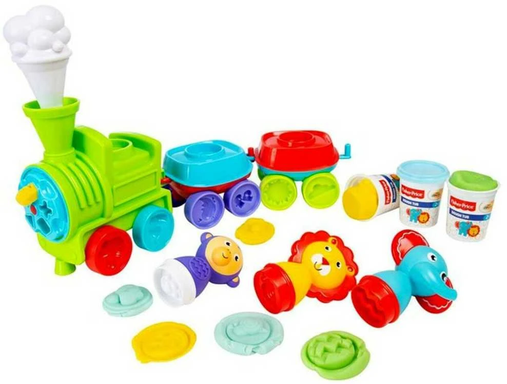 Plastilino rinkinys su traukinuku Fisher-Price