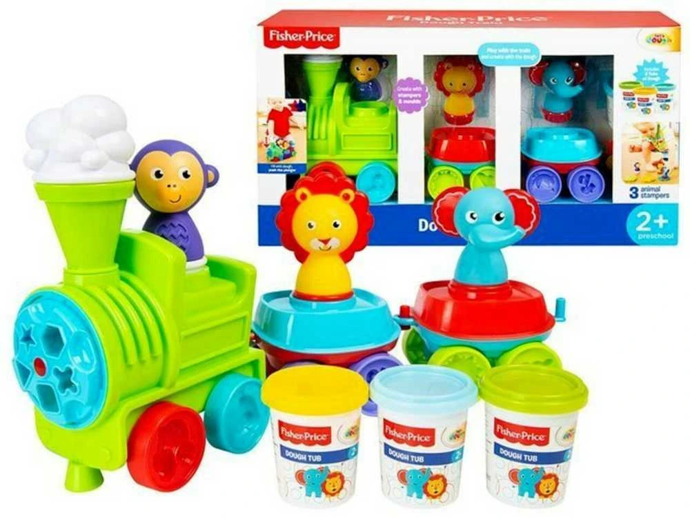 Plastilino rinkinys su traukinuku Fisher-Price