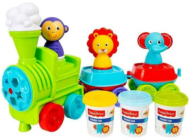 Plastilino rinkinys su traukinuku Fisher-Price