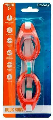 Plaukimo akiniai Bestway Aqua Burst, raudoni