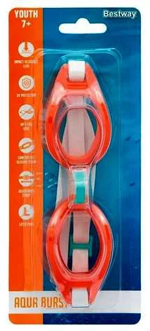 Plaukimo akiniai Bestway Aqua Burst, raudoni