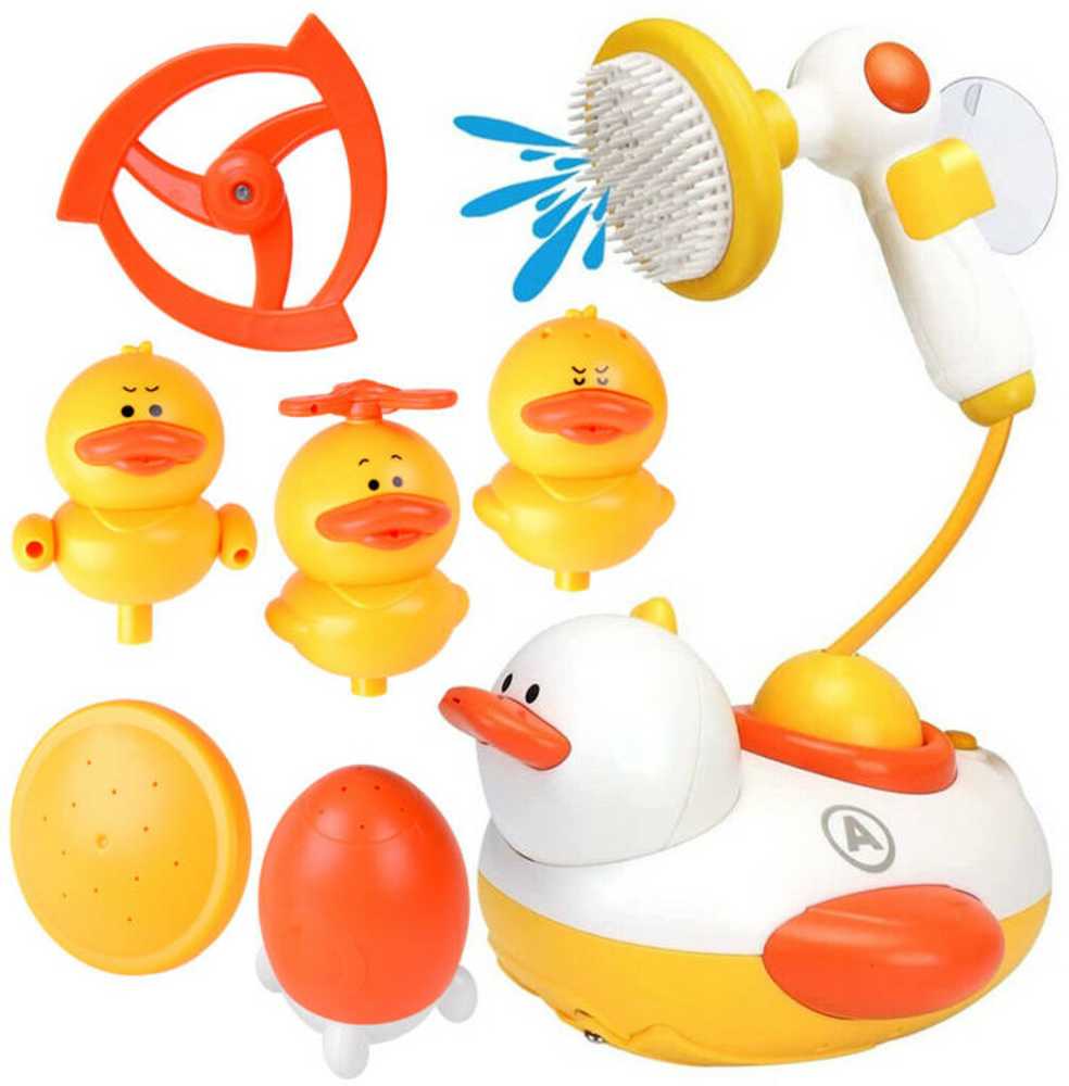 Plaukiojantis ančių dušas