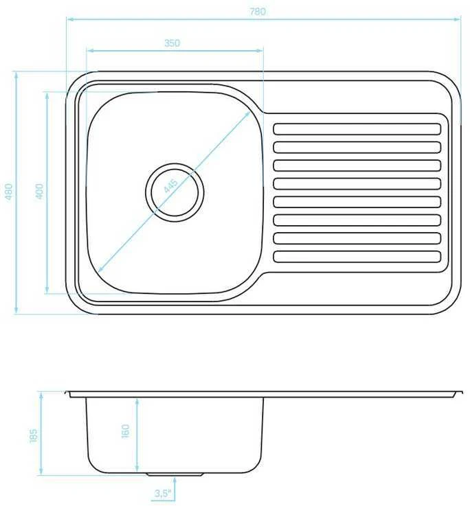 Plieninė virtuvinė plautuvė Kuchinox FARO, SKH_311T, Inox Linen