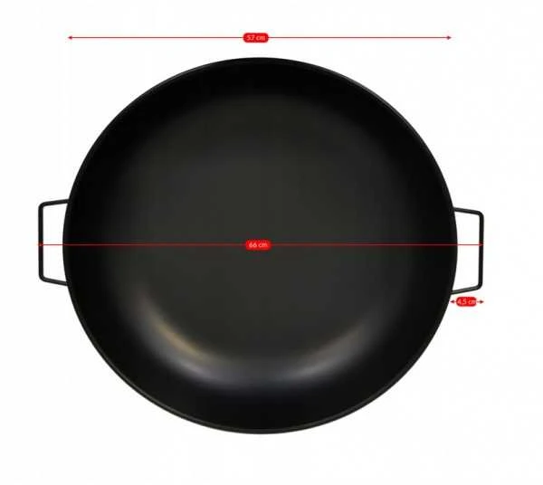Plieninis lauko ugniakuras, 57 cm