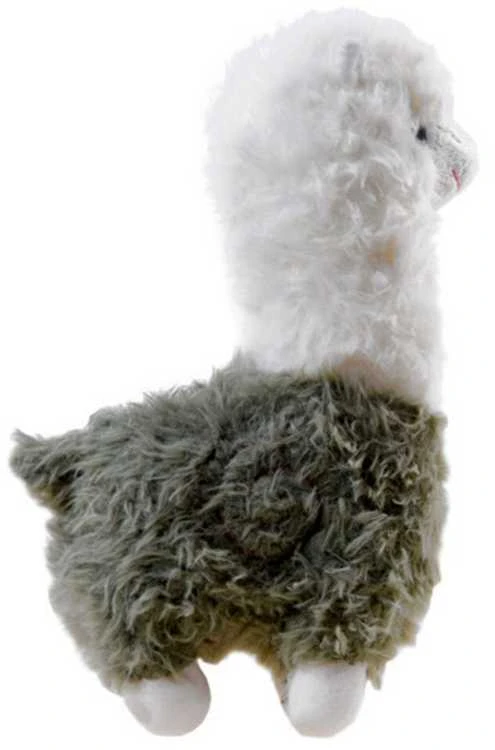 Pliušinė lama, 28 cm, žalia