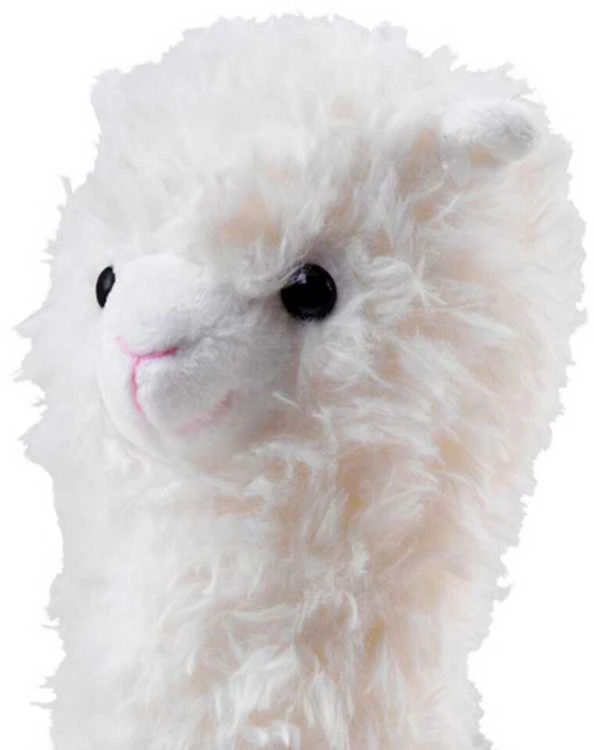 Pliušinė lama, 28 cm, žalia