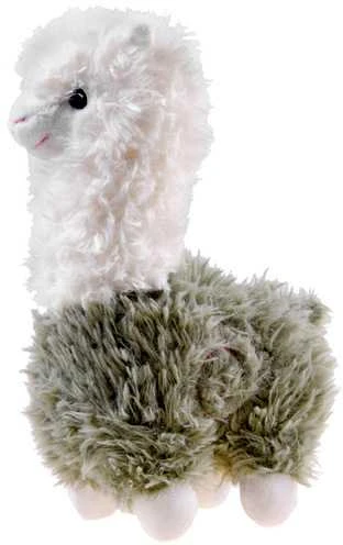 Pliušinė lama, 28 cm, žalia