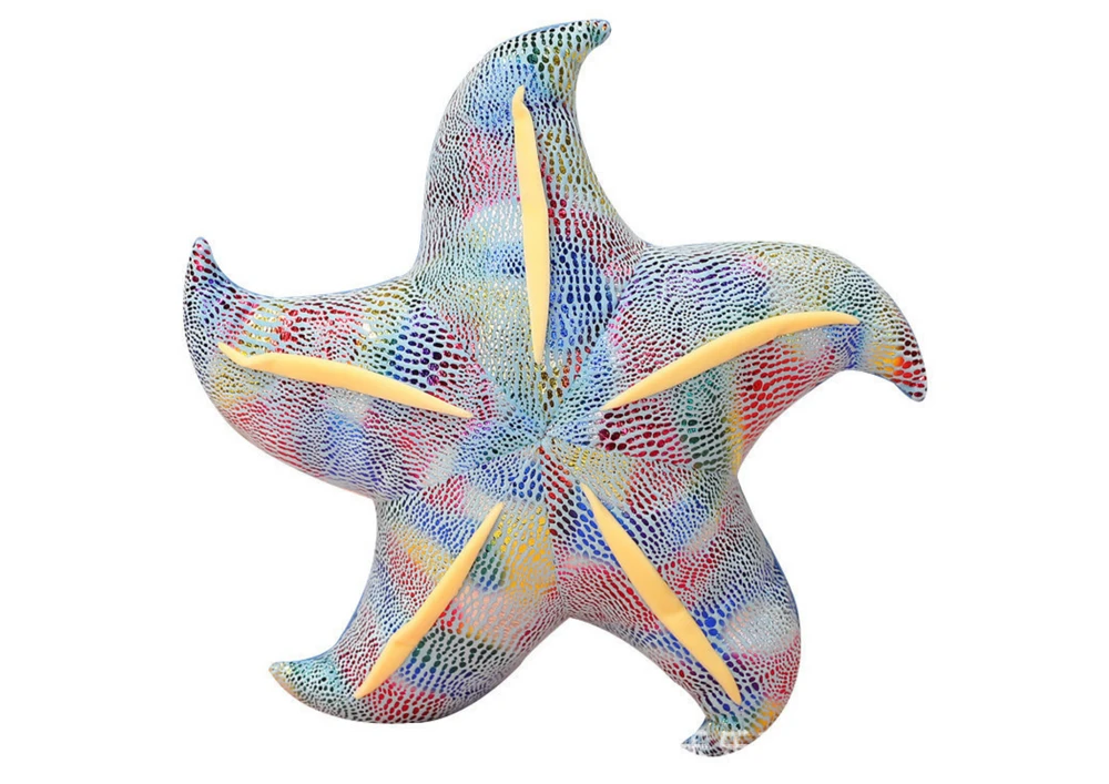 Pliušinė pagalvė Jūros žvaigždė, mėlyna, 45 cm