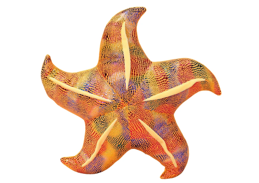 Pliušinė pagalvėlė Jūros žvaigždė, geltona, 20 cm