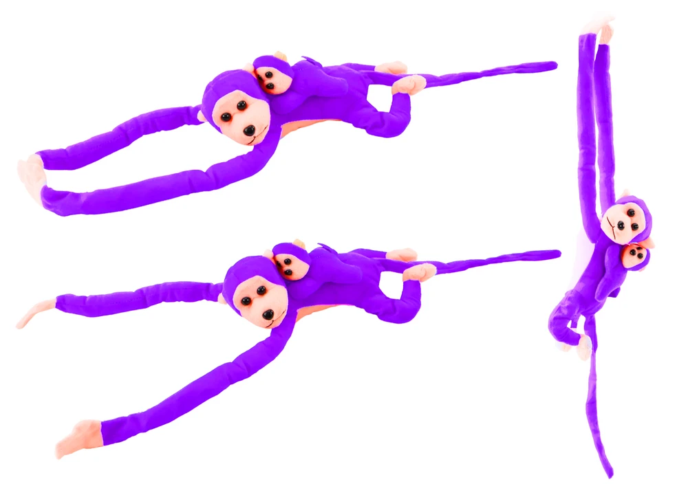 Pliušinis žaislas Beždžionė, violetinė, 70 cm