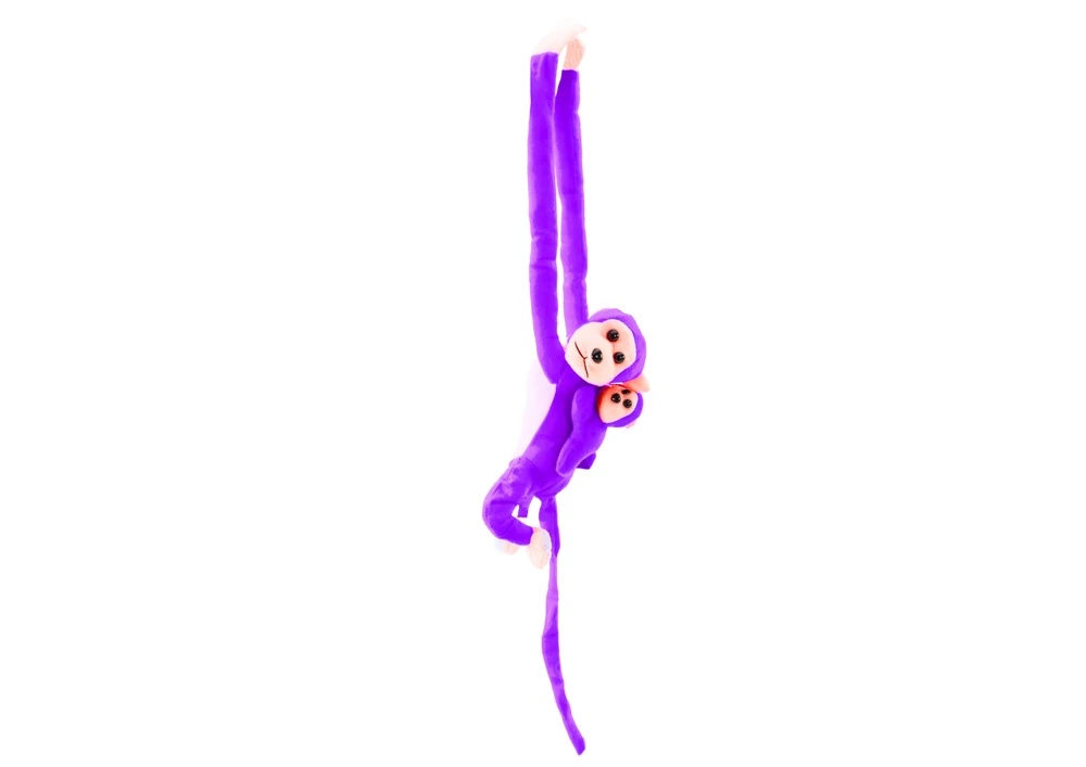 Pliušinis žaislas Beždžionė, violetinė, 70 cm