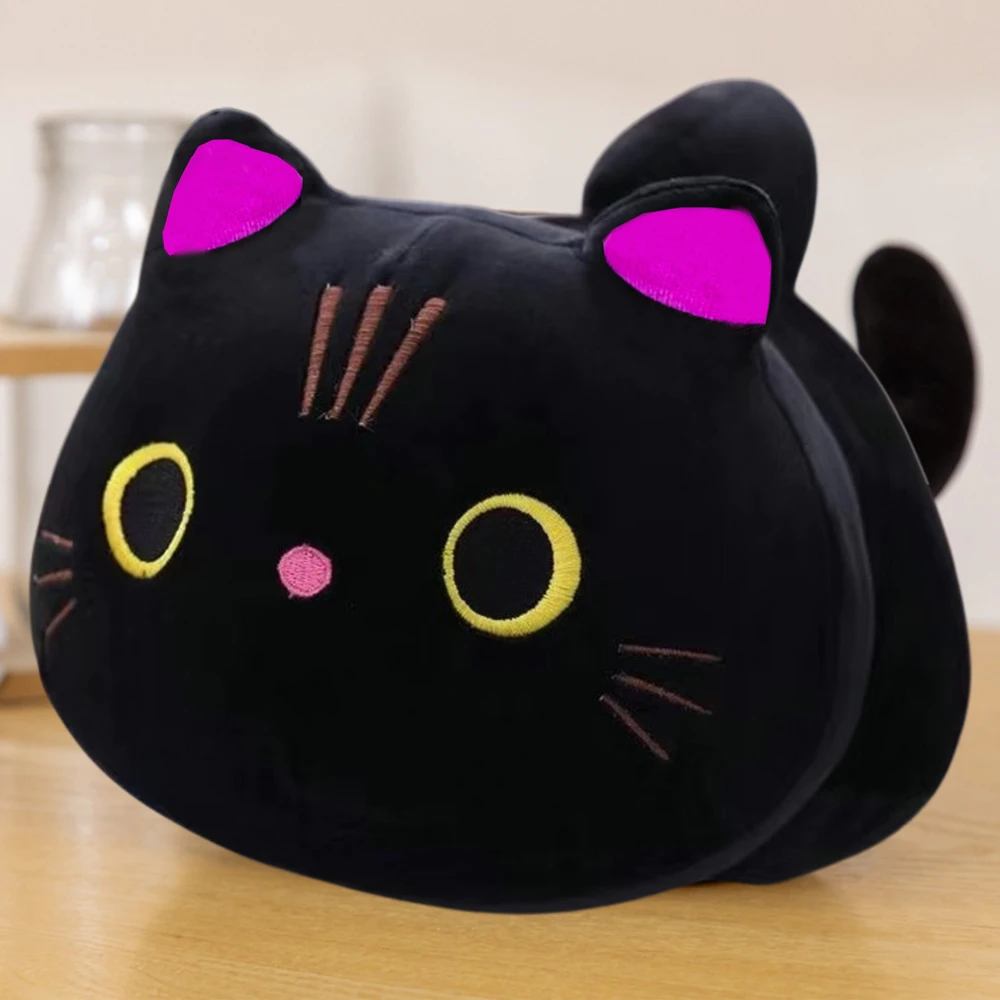 Pliušinis žaislas Katė, 18 cm, juoda