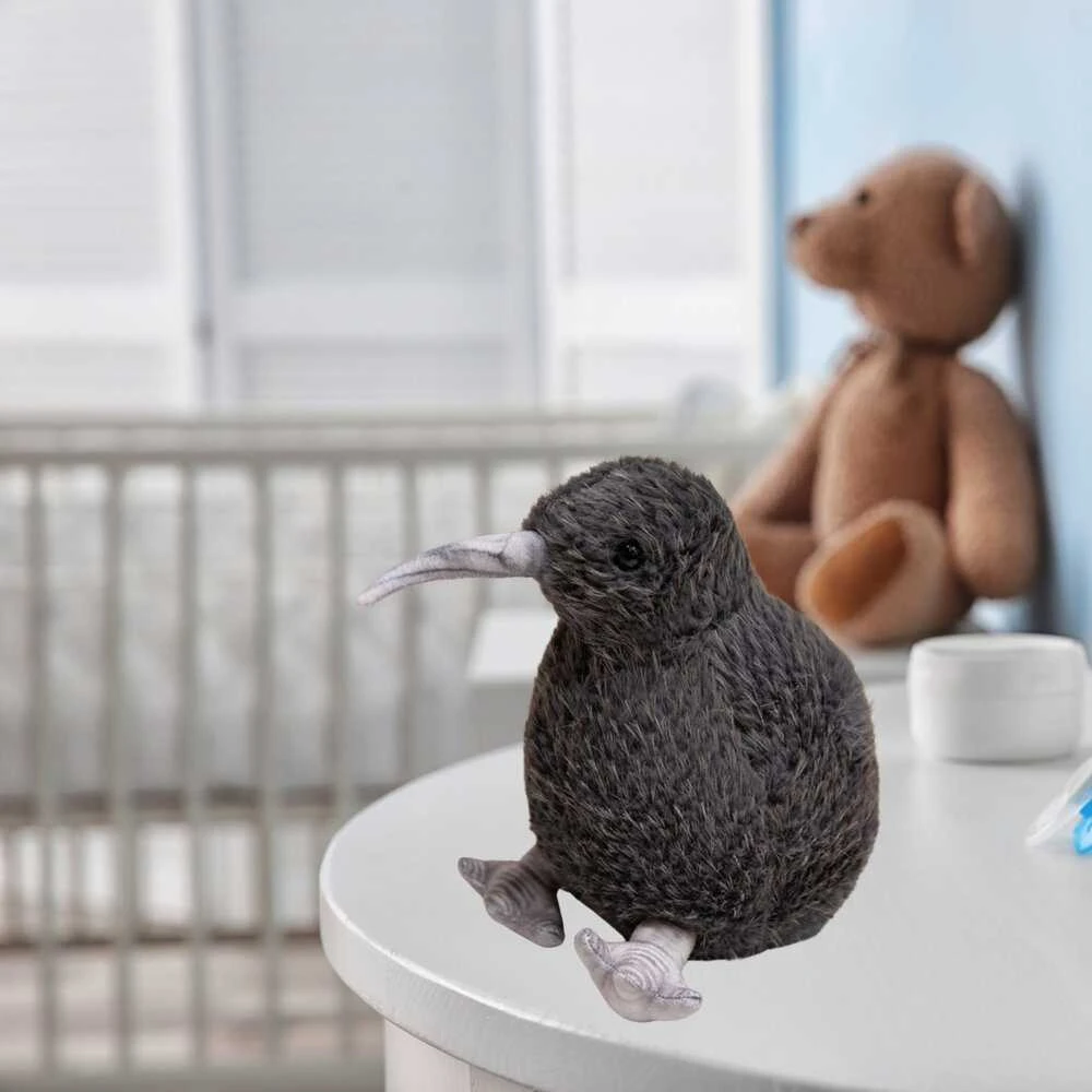 Pliušinis žaislas Kiwi Bird, juodas, 17 cm
