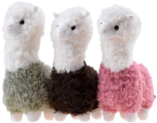 Pliušinis žaislas Lama, 28 cm, ruda