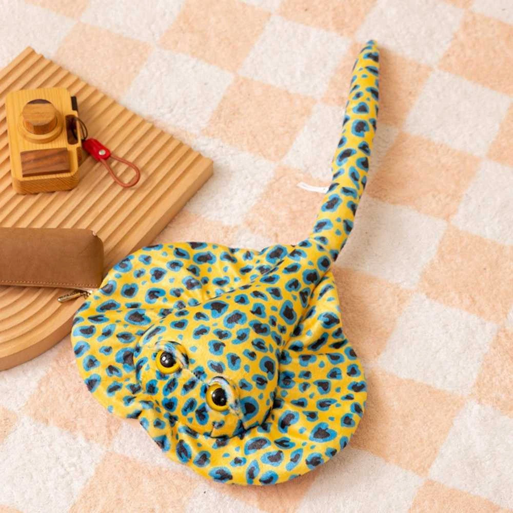 Pliušinis žaislas Raja, 50 cm, geltona su taškeliais