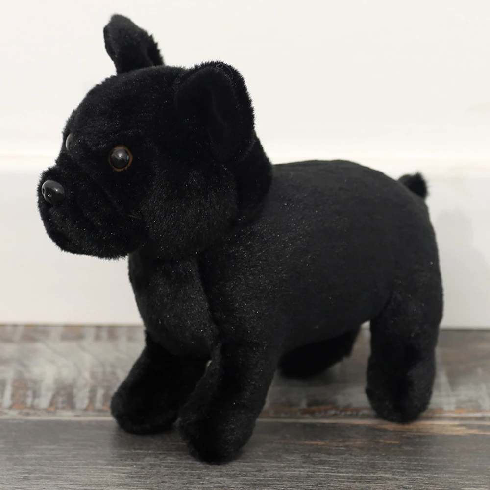 Pliušinis žaislas Šuo, 19 cm, juodas