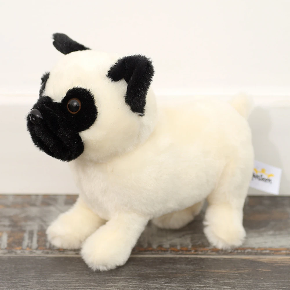 Pliušinis žaislas Šuo Mopsas, 19 cm