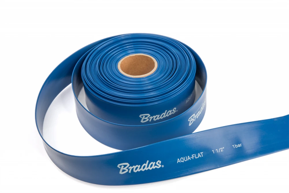 Plokščia vandens žarna Bradas AQUA-FLAT Backwash, PE/EVA, 1 Bar, 1 1/2" - 20m