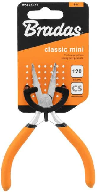 Plokščios replės Bradas CLASSIC MINI HOME & GARAGE, 120 mm, nikeliuotos