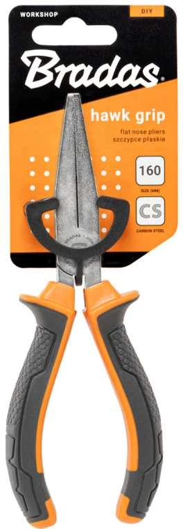Plokščios replės Bradas HAWK GRIP HOME & GARAGE, 160 mm