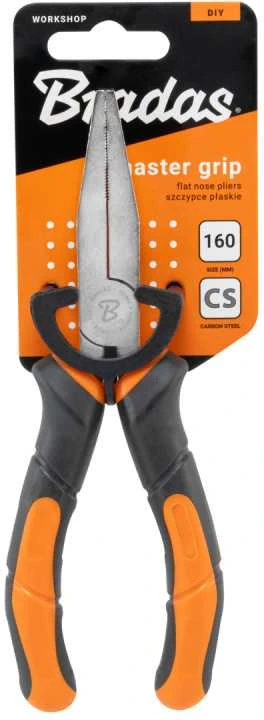 Plokščios replės Bradas MASTER GRIP HOME & GARAGE, 160 mm, nikeliuotos