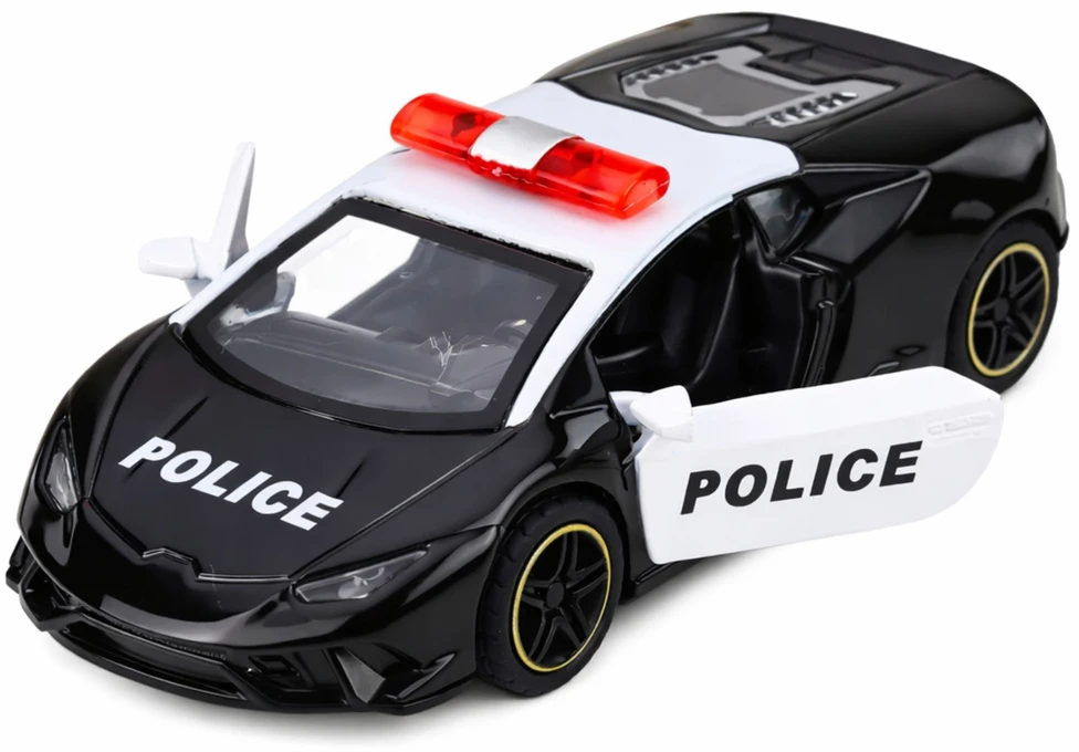 Policijos automobilis, juodas (1 vnt.)