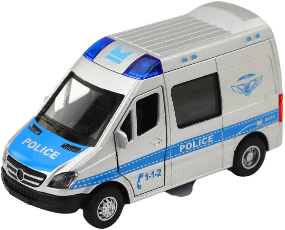 Policijos automobilis su garso ir šviesos efektais