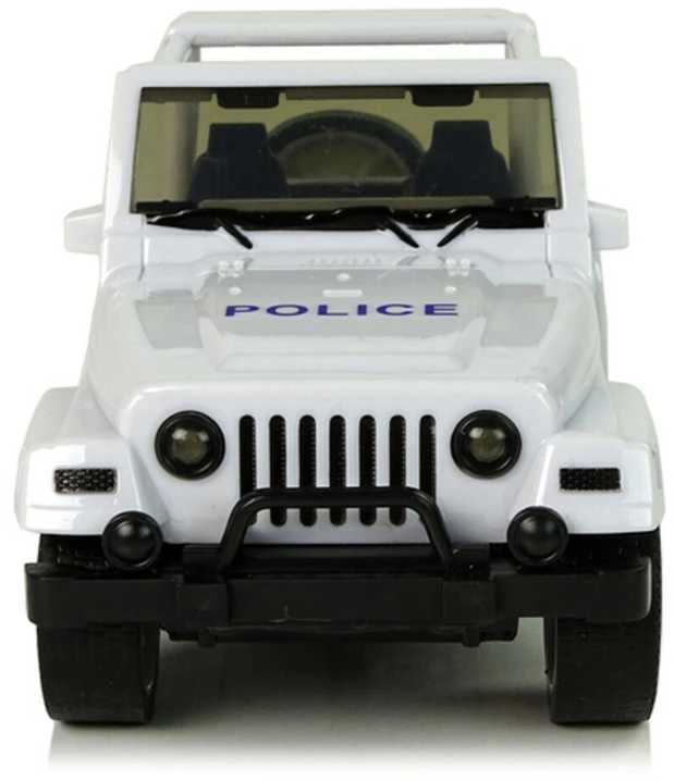 Policijos automobilis visuregis, baltas