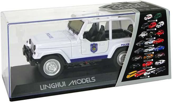 Policijos automobilis visuregis, baltas
