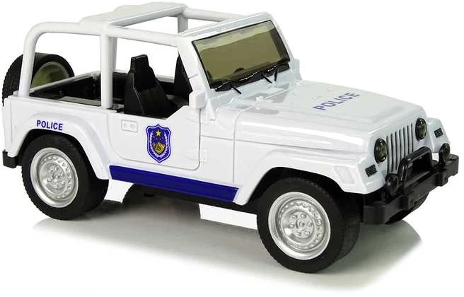 Policijos automobilis visuregis, baltas