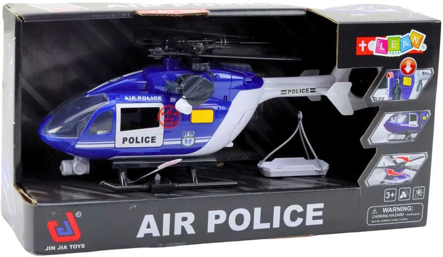 Policijos sraigtasparnis su šviesos ir garso efektais, 1:14