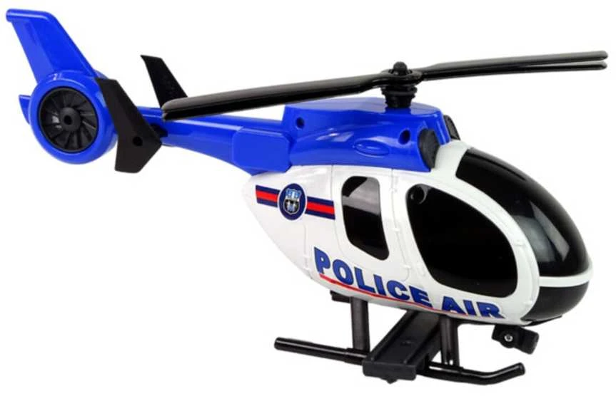 Policijos transporto priemonių rinkinys su garso ir šviesos efektais