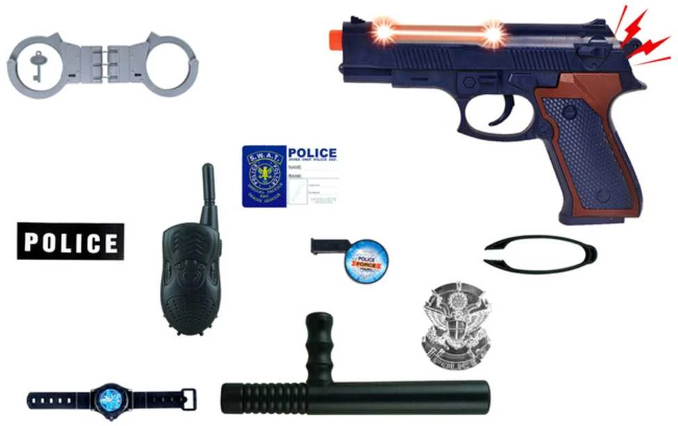 Policininko rinkinys su garso ir šviesos efektais