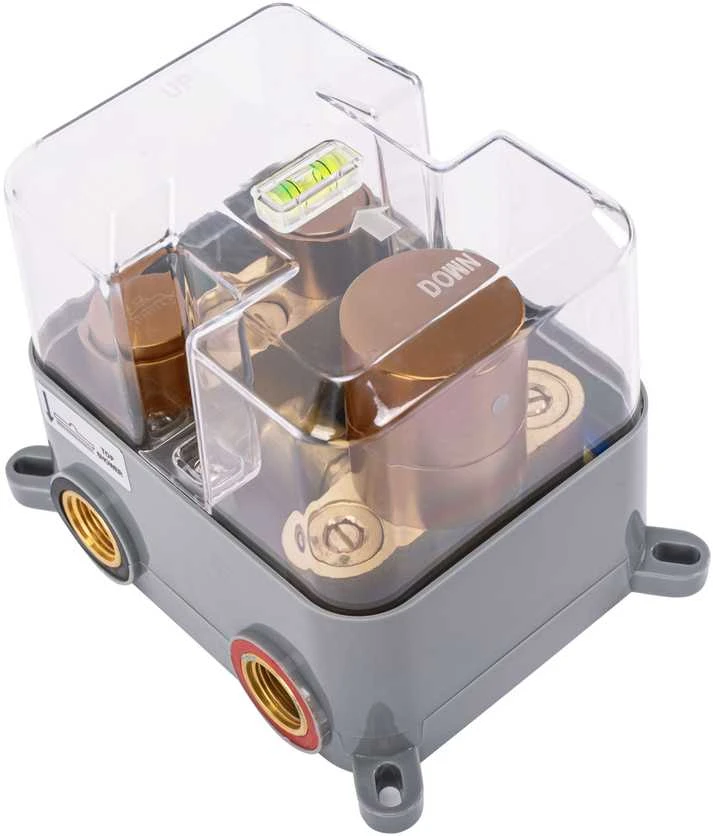 Potinkinis dušo komplektas su termostatu REA Lungo, Brushed Copper, + Box