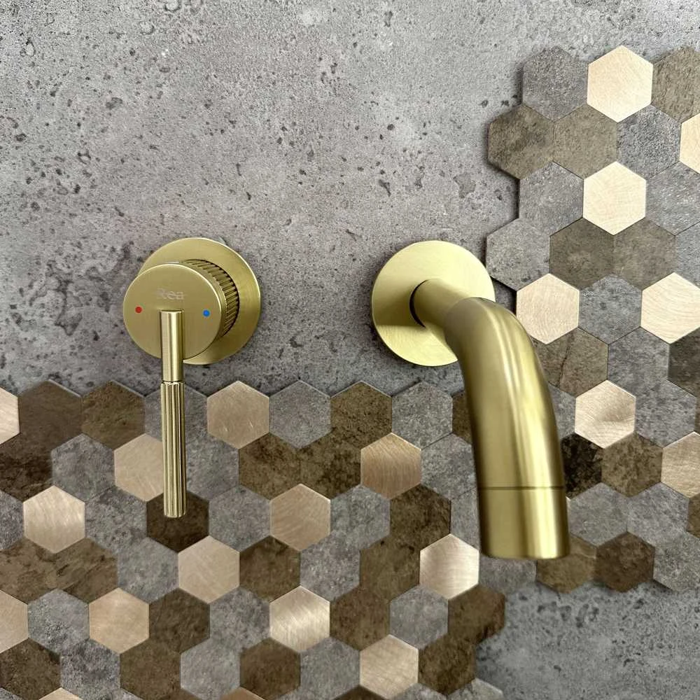 Potinkinis maišytuvas Rea Argon, Brushed Gold, +Box