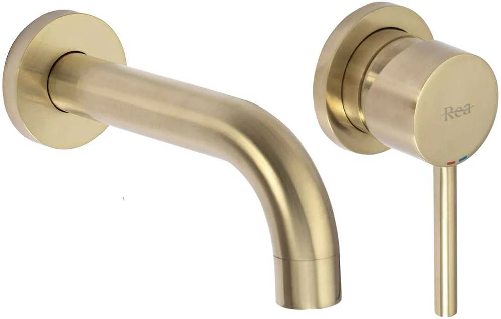 Potinkinis maišytuvas Rea Lungo, Brushed Gold, + Box