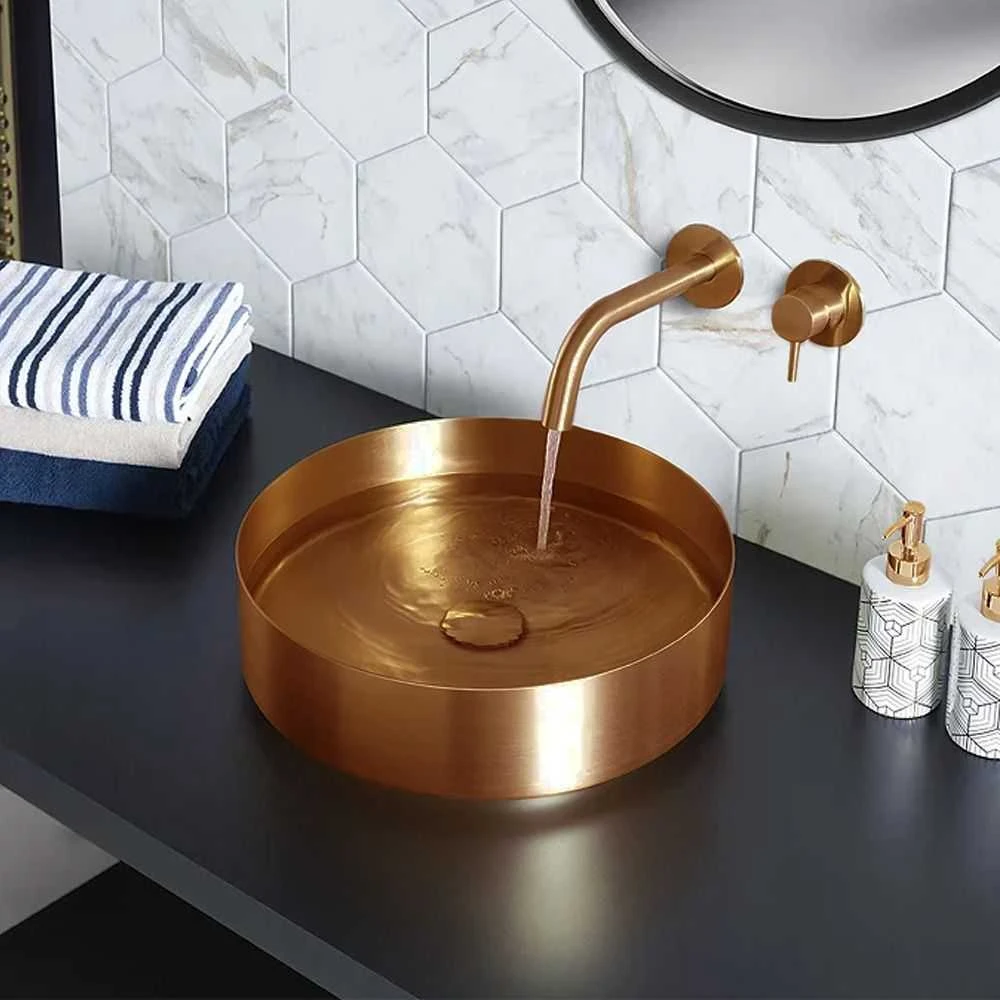 Potinkinis maišytuvas Rea Lungo, Brushed Copper, + Box