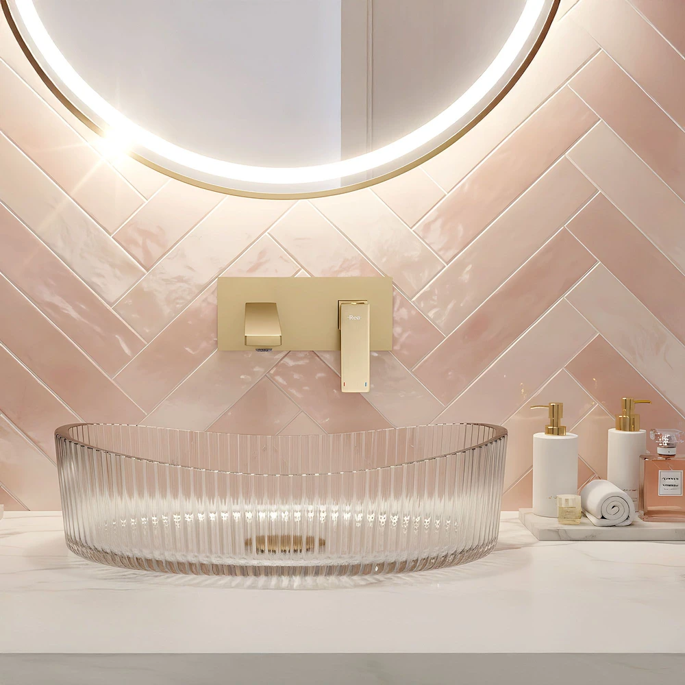Potinkinis praustuvo maišytuvas PREMIUM REA Joe, Brushed Gold