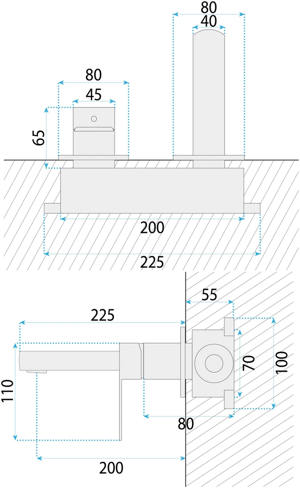 Potinkinis praustuvo maišytuvas REA Arlo, Brushed Nickel