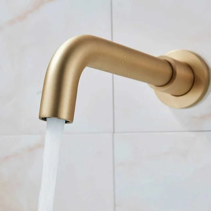 Potinkinis praustuvo maišytuvas Rea Lungo Long, Brushed Gold, + Box