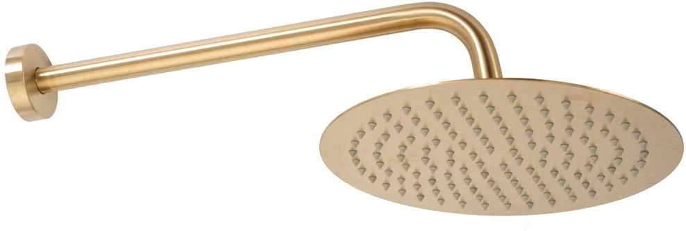 Potinkinis vonios-dušo komplektas REA Lungo, Brushed Gold, + Box