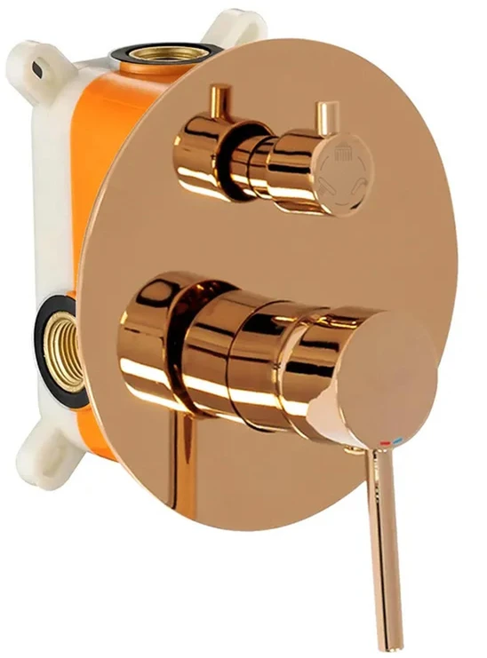 Potinkinis vonios-dušo komplektas REA Lungo, Copper, + Box
