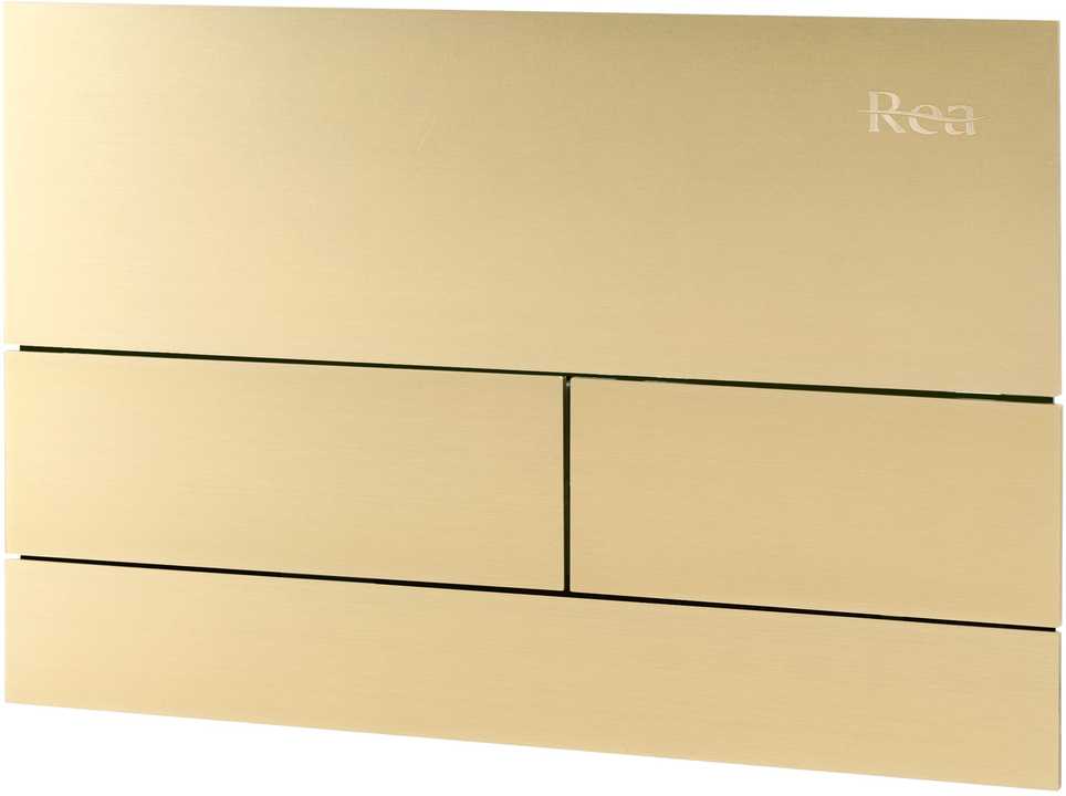 Potinkinis WC rėmas Rea K011A-Q su mygtuku T Brushed Gold