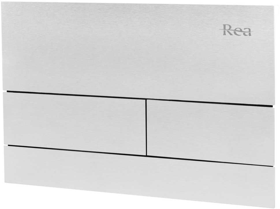 Potinkinis WC rėmas Rea K011A-Q su mygtuku T Brushed Steel